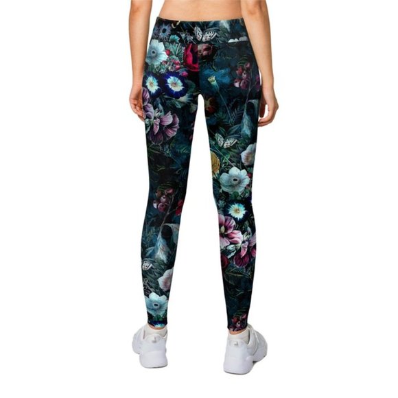 Society6 Night Garden leggings - Picture 2 of 7